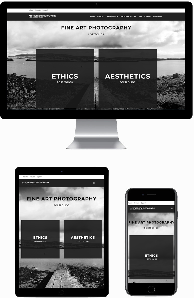 Brochure website for a photographer