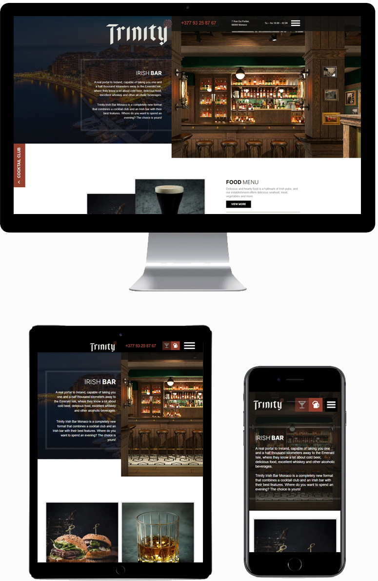 Cocktailbar und Irish Pub Trinity in Monaco